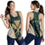 (Custom) Hawaii Kanaka Map Women's Racerback Tank Special Edition - James Style - Green Green - Polynesian Pride