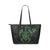 Hawaii Kakau Polynesian Turtle Map Large Leather Tote - Green Green - Polynesian Pride