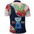 Custom Guam Liberation Day Polo Shirt Latte Stone Hibiscus Painting LT9 - Polynesian Pride