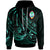 Guam Hoodie The Flow of The Ocean Unisex Green - Polynesian Pride