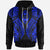 Guam Hoodie Polynesian Lion Head Blue Style Unisex Blue - Polynesian Pride