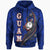 Guam Hoodie Turtle Waving Unisex Blue - Polynesian Pride