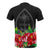 Guam Polynesian T Shirt Black Hibiscus - Polynesian Pride