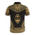 Guam Custom Polo Shirt Guahan Coat Of Arms Polynesian Chief Tattoo Gold Version - Polynesian Pride