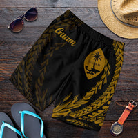Guam Men's Shorts - Wings Style Black - Polynesian Pride