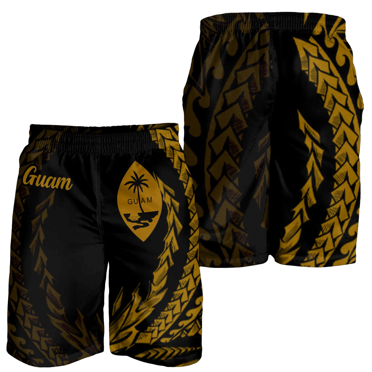 Guam Men's Shorts - Wings Style - Polynesian Pride