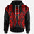 Guam Hoodie Polynesian Lion Head Red Style Unisex Red - Polynesian Pride