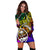 Guam Women Hoodie Dress - Rainbow Polynesian Pattern - Polynesian Pride