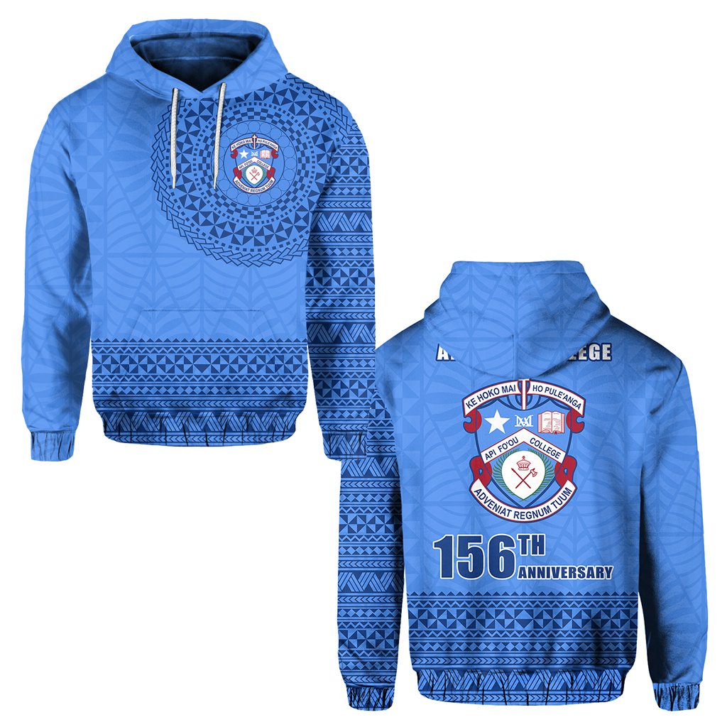 APIFOOU COLLEGE Hoodie Happy Anniversary Unisex Blue - Polynesian Pride