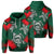 Hawaii Lehua Flowers Turtle Poly Hoodie Ser Style Unisex Green - Polynesian Pride