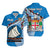 Custom Polynesian Matching Hawaiian Shirt and Dress Fijian Drua Mix Tagimaucia Flower Blue Style LT14 - Polynesian Pride