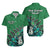 (Custom Personalised) New Zealand Maori Hawaiian Shirt Fern and Manaia Version Green LT13 Unisex Green - Polynesian Pride