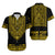 Custom Polynesian Tribal Matching Dress and Hawaiian Shirt Dashiki with Polynesian Tattoo Royal Golden Version LT14 - Polynesian Pride