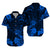 His And Her Hawaiian Matching Outfits Hawaii Matching Polynesian Tribal Blue Cool Shaka Sign Dress and Hawaiian Shirt LT13 - Polynesian Pride