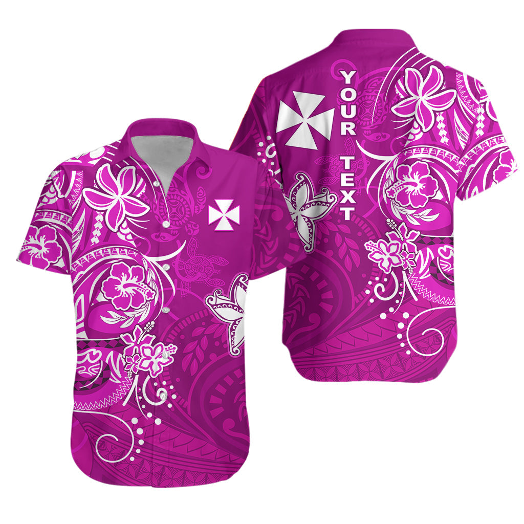 (Custom Personalised) Wallis et Futuna Hawaiian Shirt Polynesia Pink Sea Turtle and Flowers LT13 Unisex Pink - Polynesian Pride