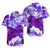 Custom Polynesian Couple Outfits Matching Purple Polynesian Tribal Turtle and Hibiscus Dress and Hawaiian Shirt LT13 - Polynesian Pride