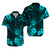 Hawaii Matching Dress and Hawaiian Shirt Polynesia Turquoise Cool Shaka Sign LT13 - Polynesian Pride