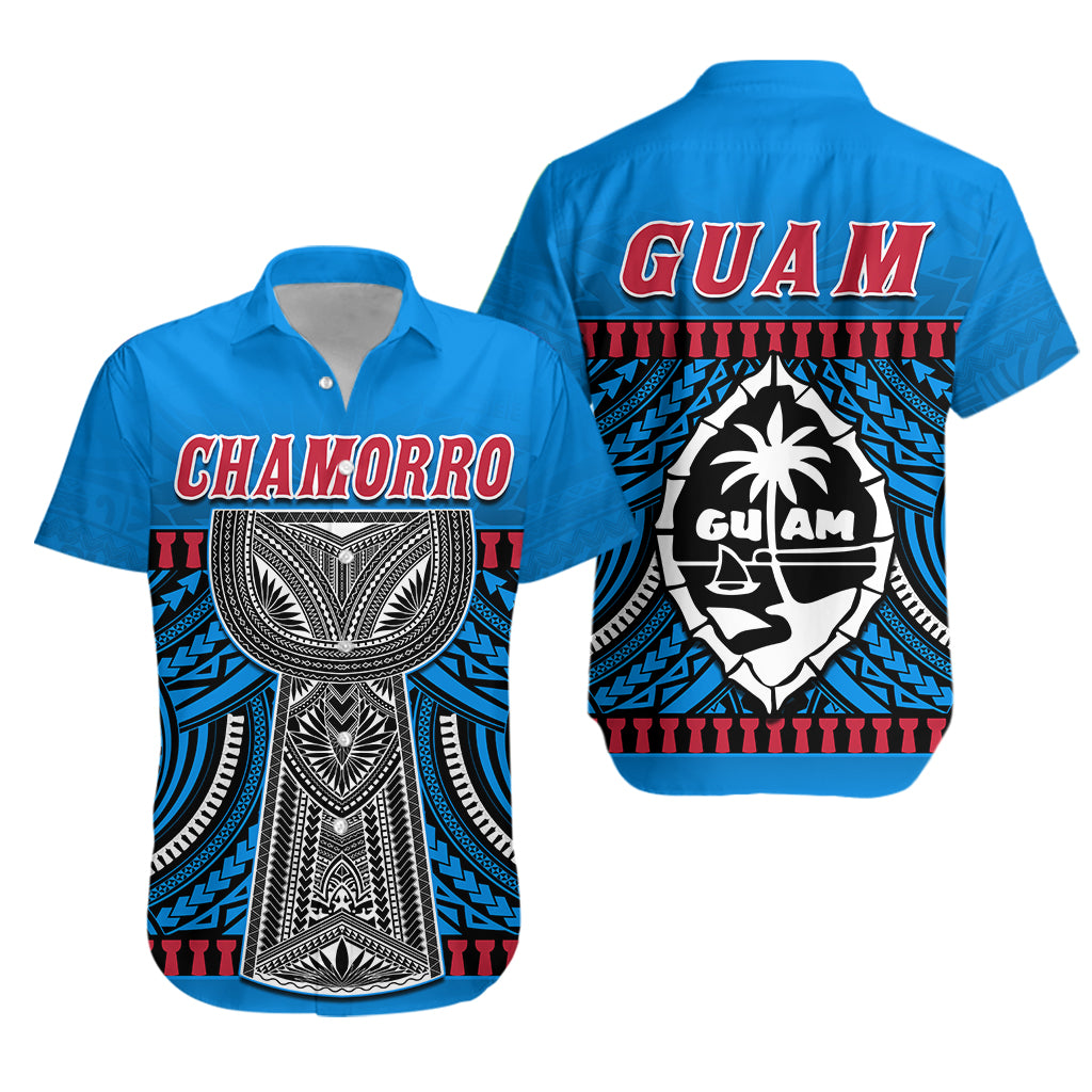 Guam Chamorro Hawaiian Shirt Latte Stone Blue Polynesian Haligi LT13 Unisex Blue - Polynesian Pride