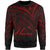 Hawaii Sweatshirt - Cross Style Red Color Unisex Black - Polynesian Pride