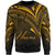 Hawaii Sweatshirt - Cross Style Gold Color Unisex Black - Polynesian Pride