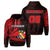 (Custom and Number) Tonga Hoodie Kalia Polynesian NO.1 LT6 Unisex Red - Polynesian Pride