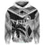 Fiji Rugby Polynesian Hoodie White Unisex White - Polynesian Pride