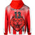 Custom Football LABASA FA Hoodie Red Lion Fiji Custom Text and Number LT13 - Polynesian Pride