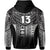 Custom Fiji Faithful Hoodie Version Black Custom Text and Number LT13 - Polynesian Pride