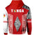 Tonga Rugby Zip Hoodie Mate Maa Tonga LT13 - Polynesian Pride