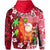 Mele Kalikimaka Zip Hoodie Christmas Hawaii with Santa Claus LT13 - Polynesian Pride