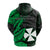 Wallis and Futuna Hoodie Enjoy Polynesian Flowers Version Green LT13 - Polynesian Pride