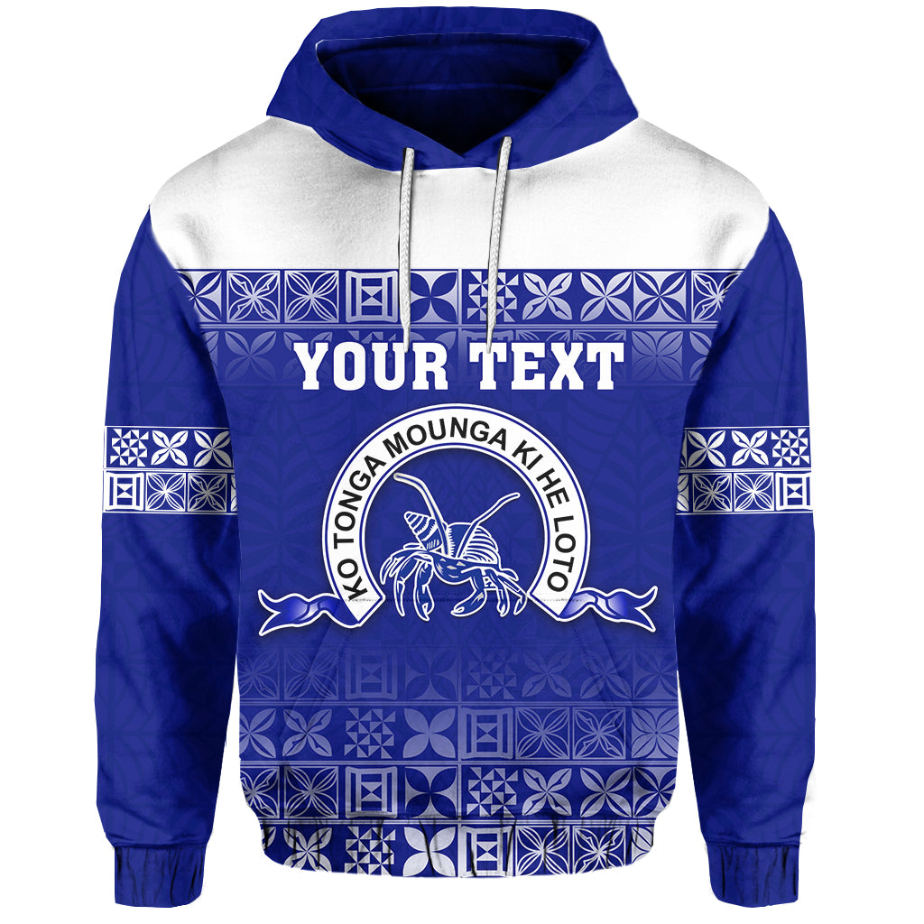 Custom Taufaahau Pilolevu Hoodie Tonga College LT13 Unisex Blue - Polynesian Pride