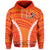 Island Vocal Tribute Hoodie Mix Pattern Version 04 LT13 Unisex Orange - Polynesian Pride