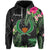 Pohnpei Micronesia Hoodie Tropical Flowers LT13 Unisex Black - Polynesian Pride