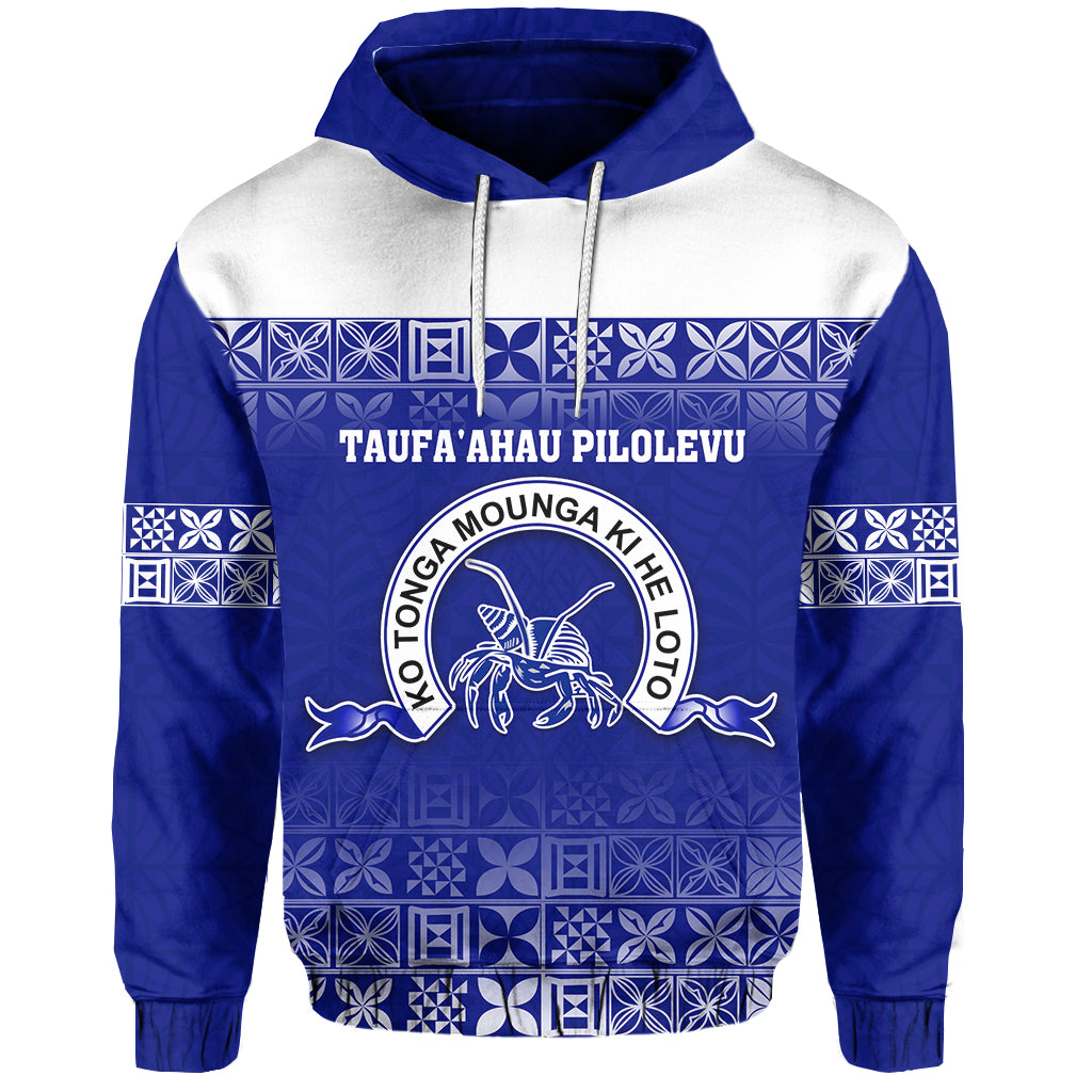 Taufaahau Pilolevu Hoodie Tonga College LT13 Unisex Blue - Polynesian Pride