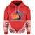 Island Vocal Tribute Hoodie Mix Pattern LT13 Unisex Red - Polynesian Pride