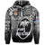 Fiji Rugby Hoodie Flying Fijians Black Tapa Pattern LT13 Unisex Black - Polynesian Pride