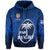 (Custom Text and Number) Fiji Rugby Hoodie Flying Fijians Blue Tapa Pattern LT13 - Polynesian Pride