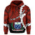 (TEX upU MAIAVA SAUILUMA) Samoa Polynesian Hoodie Tribal Wave Tattoo Red Color LT13 Unisex Red - Polynesian Pride