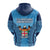 Fiji University Hoodie National Fijian Tapa Pattern Blue LT14 - Polynesian Pride