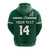 (Custom Text and Number) Hawaii Football Hoodie Kakau Rainbow Warriors Helmet Go Bows LT14 - Polynesian Pride