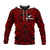 New Zealand Silver Fern Rugby Hoodie All Black Red NZ Maori Pattern LT13 - Polynesian Pride