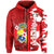 Custom Tonga Unique Zip Hoodie Camouflage with Tongan Pattern LT13 Unisex Red - Polynesian Pride