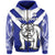 Custom Spirit Bulldogs Zip Hoodie Makoi Fiji Rugby Custom Text and Number LT13 - Polynesian Pride