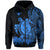 Hawaii Polynesian Zip Hoodie Blue Sea Turtles Hawaiian LT13 Unisex Blue - Polynesian Pride