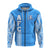 Apifoou College Tonga Zip Hoodien Pattern AFC Lovers LT13 Unisex Blue - Polynesian Pride