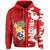 Tonga Unique Zip Hoodie Camouflage with Tongan Pattern LT13 Unisex Red - Polynesian Pride