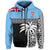 Custom Fiji Tapa Pattern Zip Hoodie Coconut Tree LT13 - Polynesian Pride