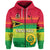 Vanuatu Color Zip Hoodie Six Provinces and Map LT13 Unisex Red - Polynesian Pride