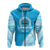 Lavengamalie College Tonga Hoodie Happy 42nd Anniversary LT13 Zip Hoodie Blue - Polynesian Pride